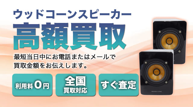ウッドコーンスピーカー 買取